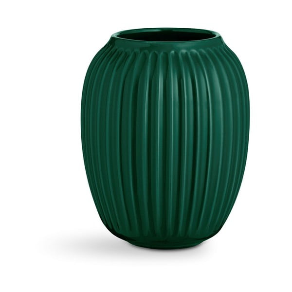 Zelena keramična vaza Kähler Design Hammershoi, višina 20 cm