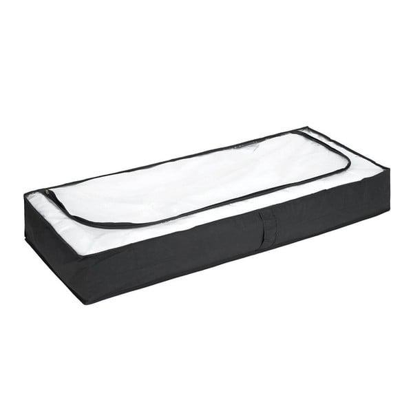 Črna škatla za shranjevanje pod posteljo Wenko, 105 x 45 cm