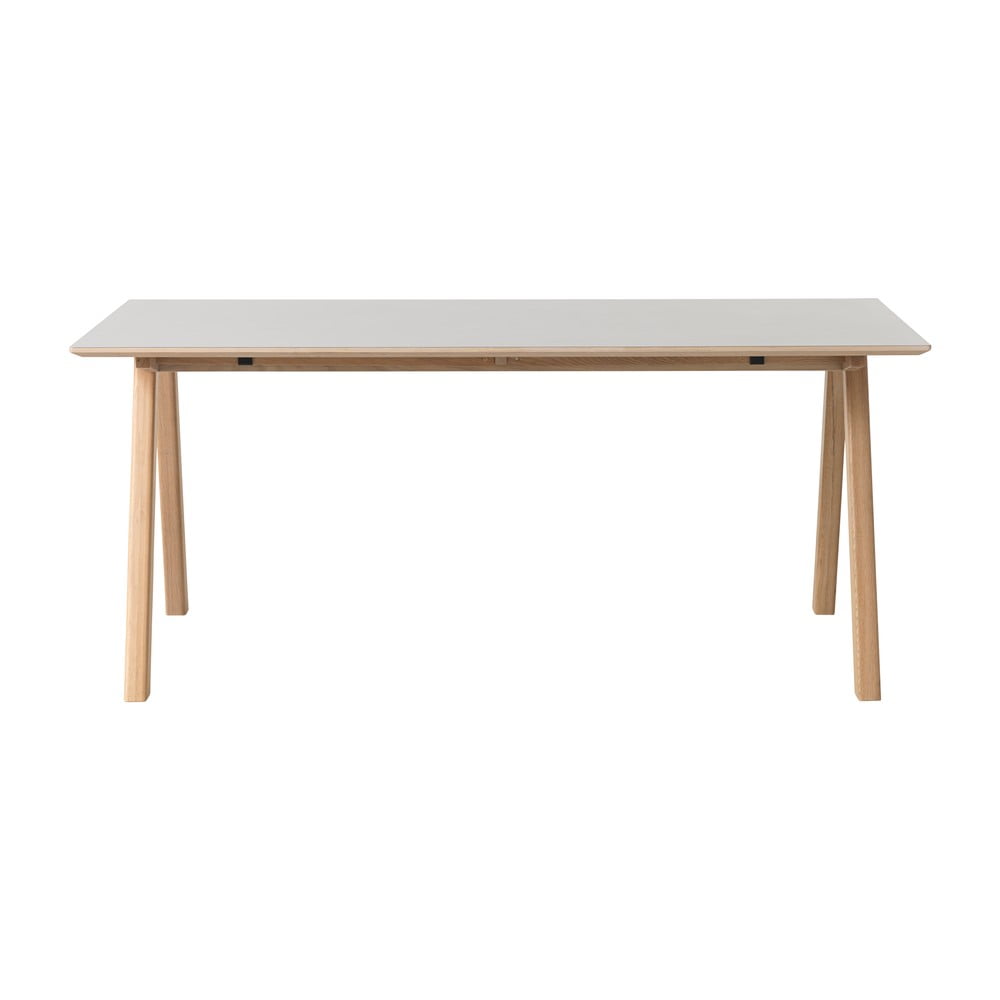 Siva jedilna miza Unique Furniture Bilbao, 180 x 90 cm