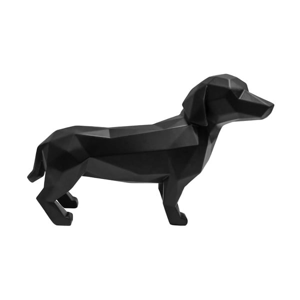 Črna dekoracija PT LIVING Origami Dog