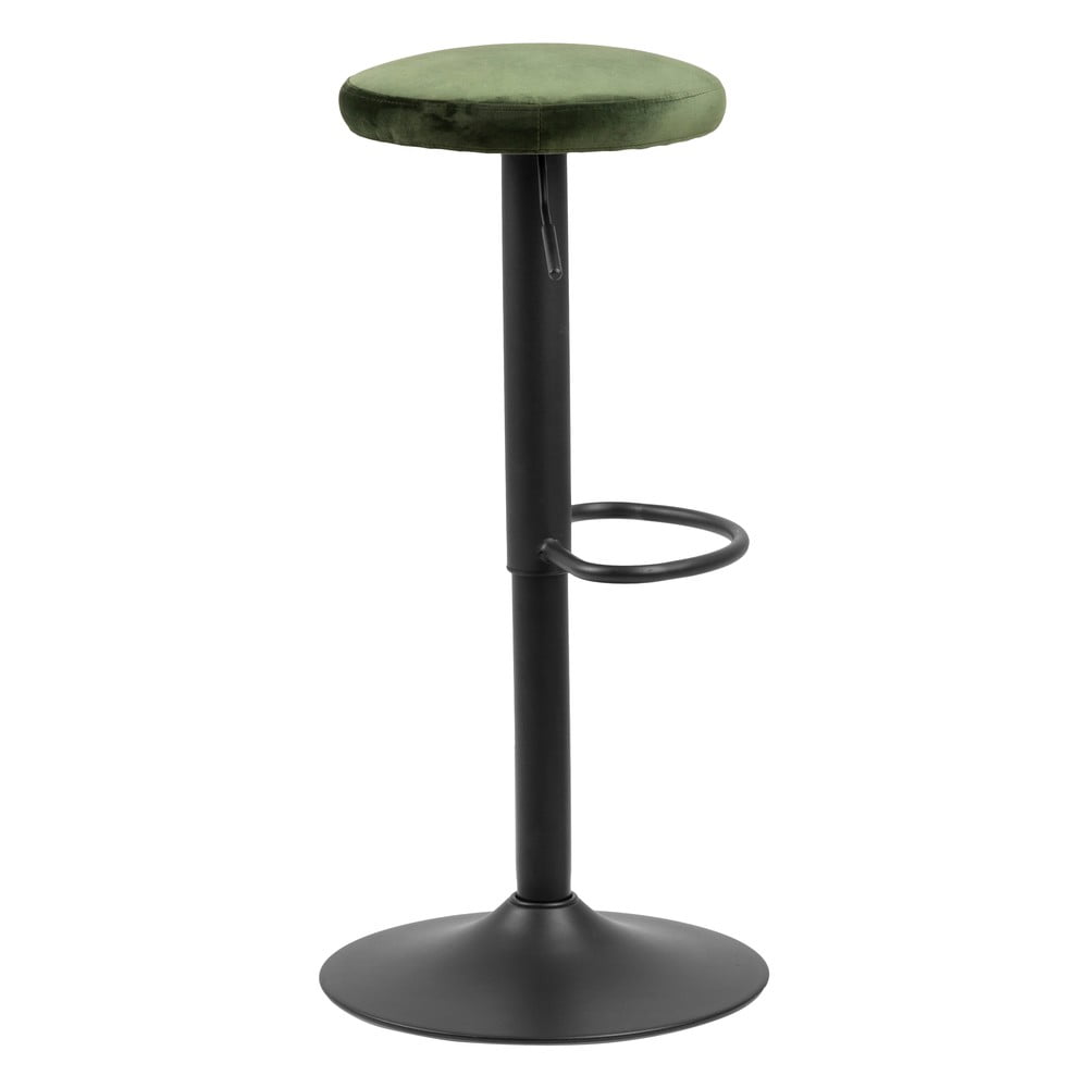 Barski stol z zelenim oblazinjenjem Actona Finch