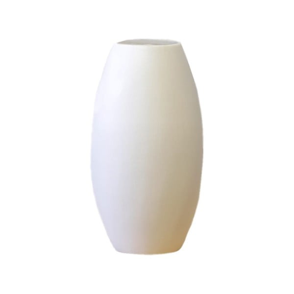 Bela keramična vaza Rulina Roll, višina 23 cm
