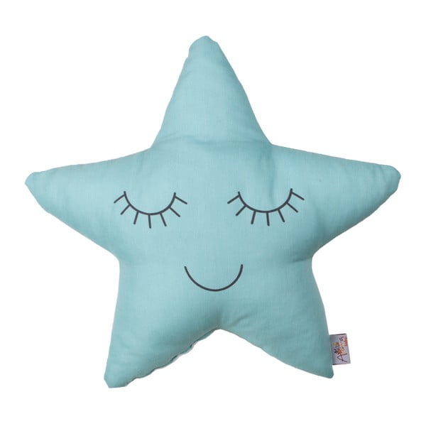Turkizni otroški vzglavnik Mike & Co. NEW YORK Pillow Toy Star, 35 x 35 cm