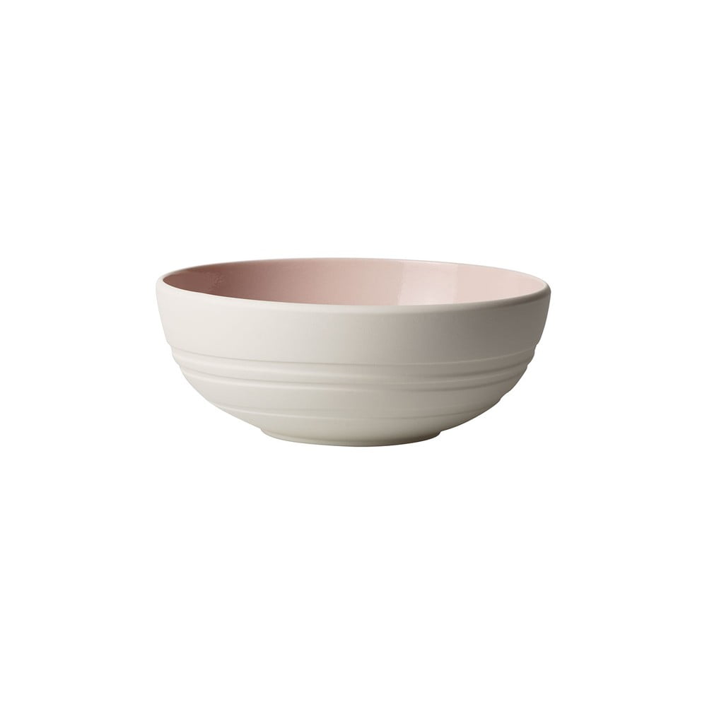 Belo-roza porcelanasta skleda Villeroy & Boch Leaf, 850 ml