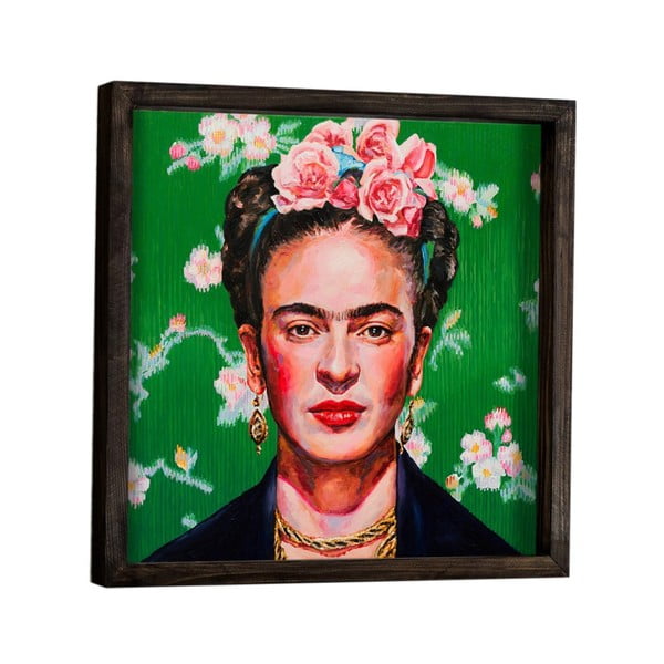 Stenska slika Frida Kahlo, 34 x 34 cm