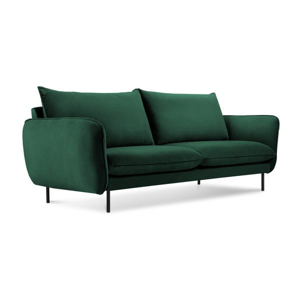 Zelen žameten kavč Cosmopolitan Design Vienna, 160 cm