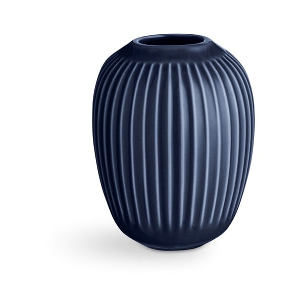 Temno modra keramična vaza Kähler Design Hammershoi, višina 10 cm