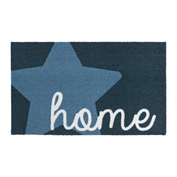Moder predpražnik Zala Living Design Star Home Blue, 50 x 70 cm
