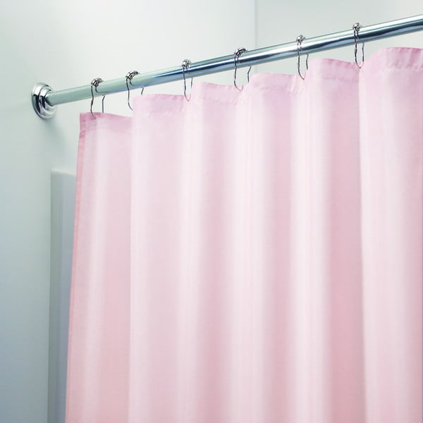 Rožnata kopalniška zavesa iDesign, 183 x 183 cm