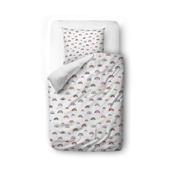 Bombažna posteljnina za dojenčke Mr. Little Fox Cute Rainbows, 100 x 130 cm