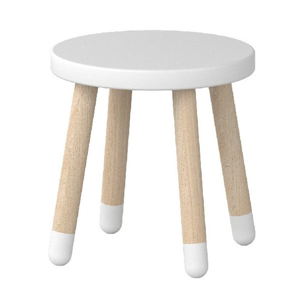 Bel otroški stolček Flexa Dots, ø 30 cm