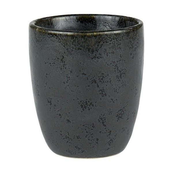 Črna keramična skodelica za espresso brez ročaja Bitz Mensa