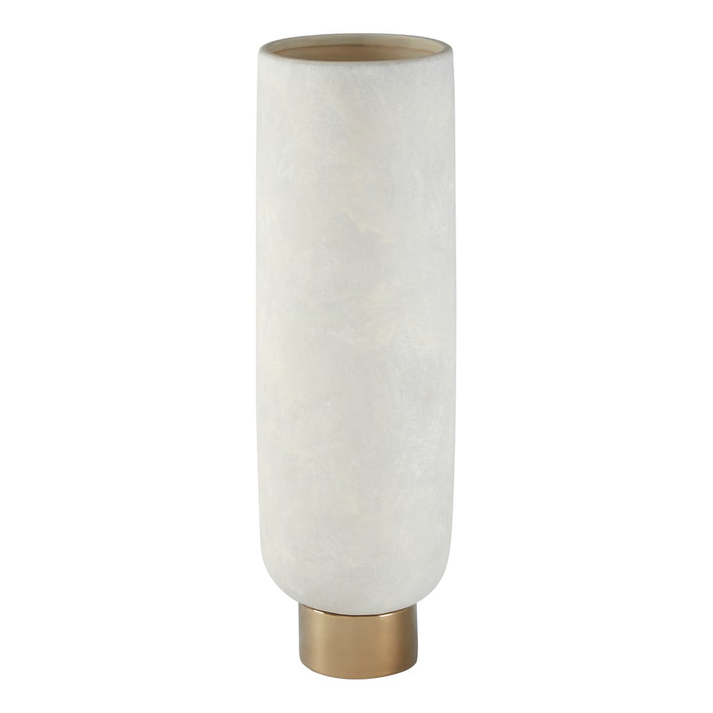 Belo-zlata keramična vaza Premier Houseware Vaza Callie , višina 40 cm