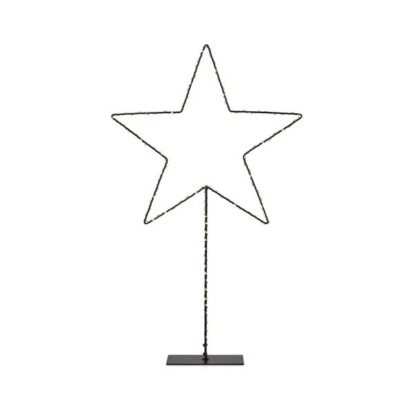 Črna božična svetlobna dekoracija Markslöjd Alpha Star