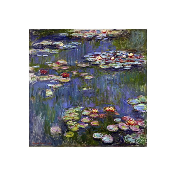 Reprodukcija slike Claude Monet - Water Lilies, 50 x 50 cm