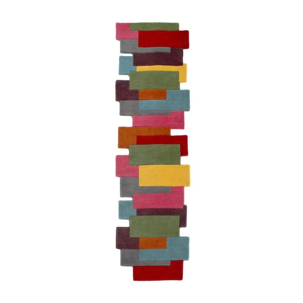 Barvita volnena preproga Flair Rugs Collage, 60 x 230 cm
