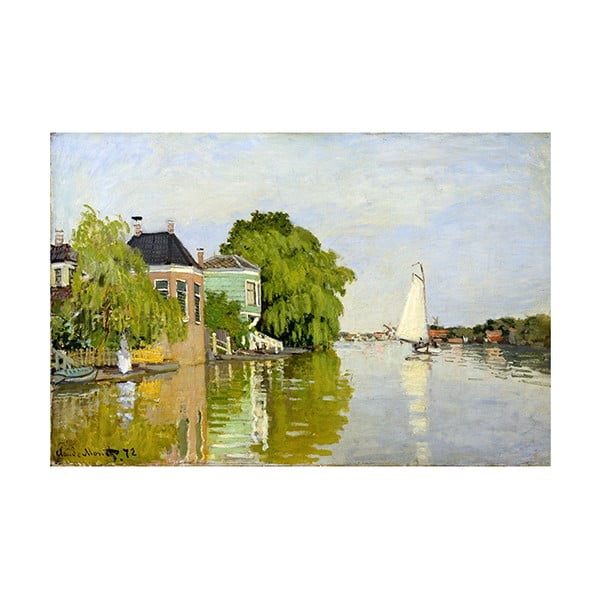 Reprodukcija slike Claude Monet - Houses on the Achterzaan, 90 x 60 cm