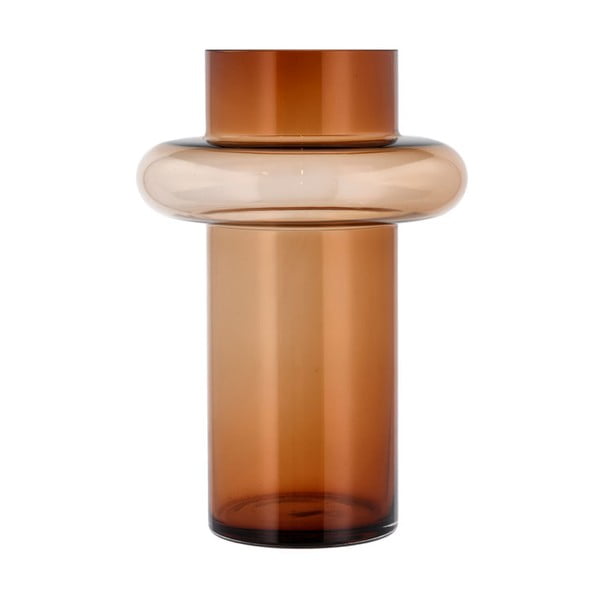 Vaza iz oranžnega stekla Lyngby Glas Tube, višina 30 cm