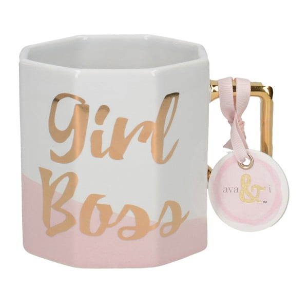 Porcelanasta skodelica Creative Tops Girl Boss, 450 ml