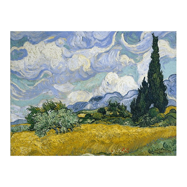 Reprodukcija slike Vincent van Gogh - Wheat Field with Cypresses, 60 x 45 cm