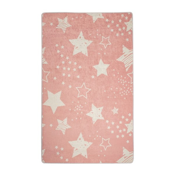 Otroška preproga Pink Stars, 100 x 160 cm