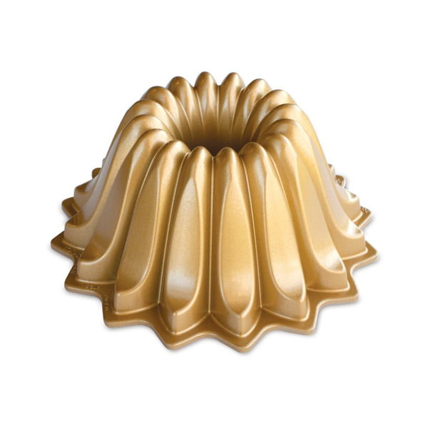 Model za kolač v zlati barvi Nordic Ware Lotus, 1,2 l