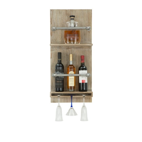 Stensko držalo za steklenice in kozarce Mauro Ferretti Bar, 76 x 34 cm
