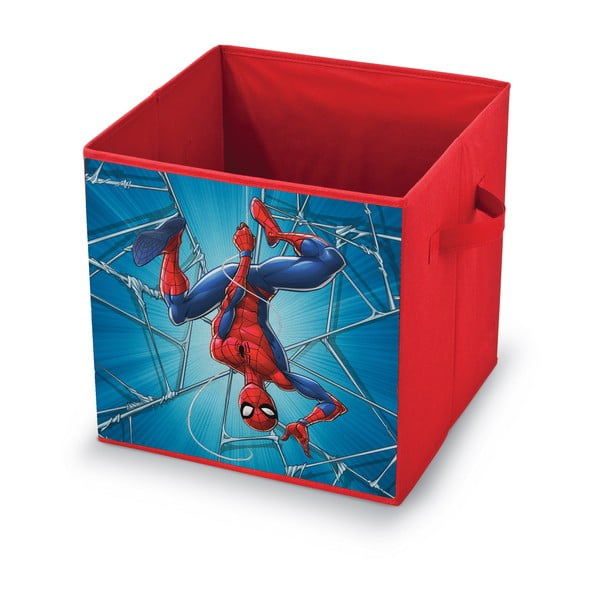 Rdeča škatla za shranjevanje Domopak Spiderman, 32 x 32 x 32 cm