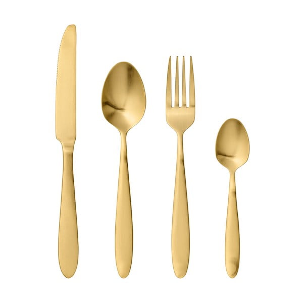 4-delni set jedilnega pribora v zlati barvi Bloomingville Cutlery Eleganza