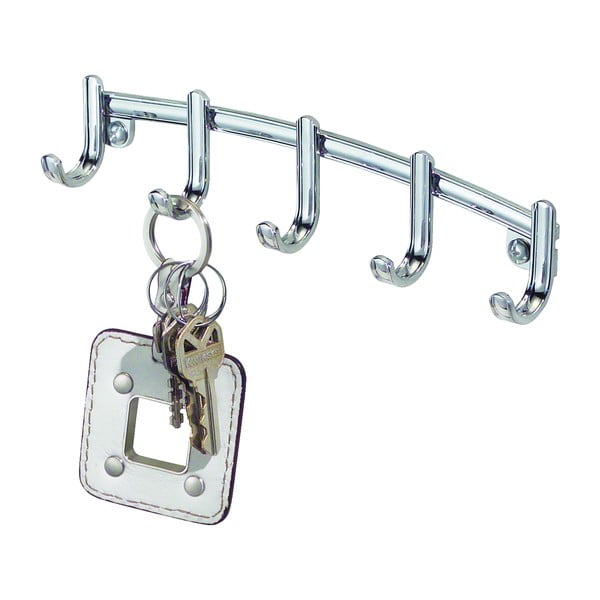 Kovinski obešalnik za ključe iDesign York Lyra, 21,5 x 4,6 cm
