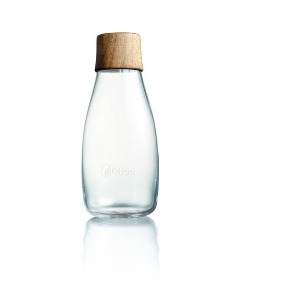 Steklenica z lesenim pokrovom z doživljenjsko garancijo ReTap, 300 ml
