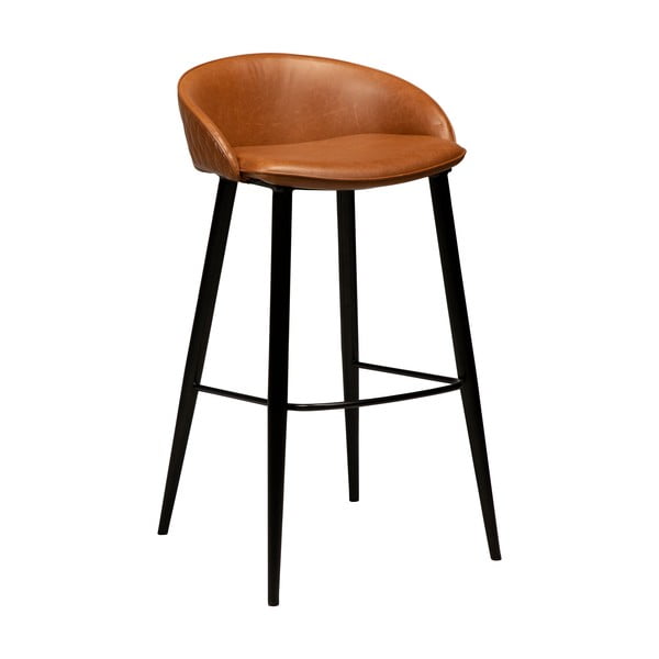 Rjav barski stol iz umetnega usnja DAN-FORM Denmark Dual, višina 91 cm