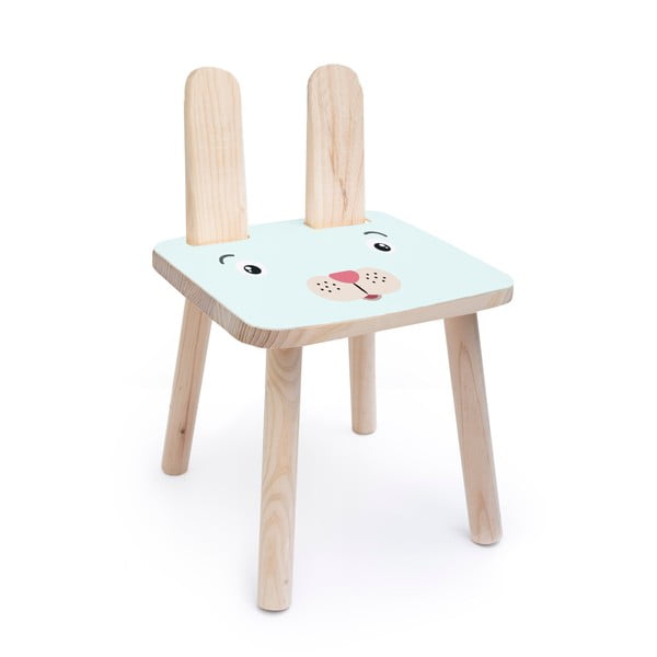 Otroški stol iz masivnega borovega lesa Little Nice Things Bunny