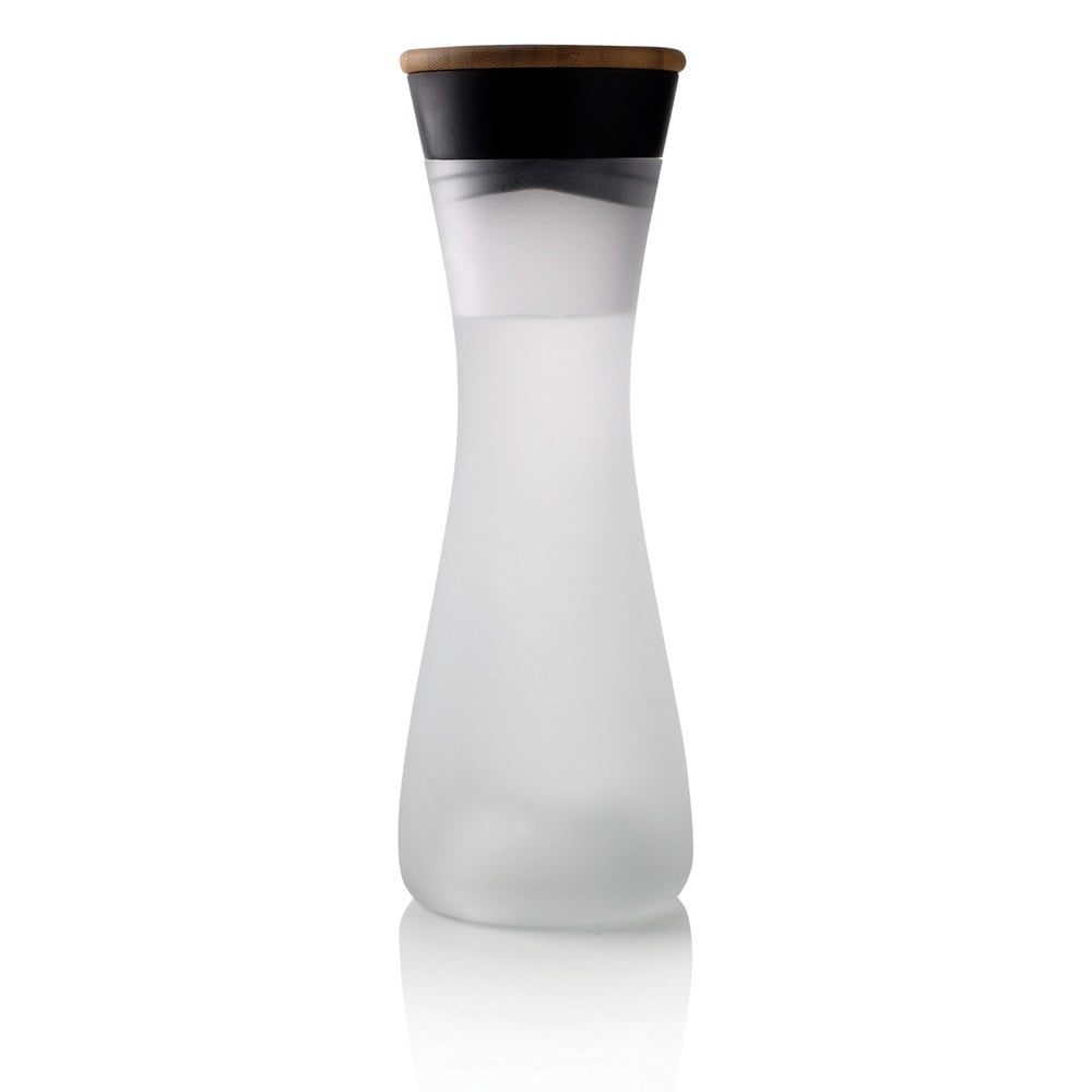 Steklena karafa za vodo s pokrovom iz bambusa XD Design Lumm light, 800 ml
