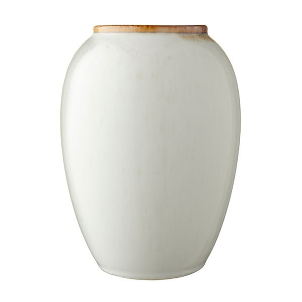 Krem keramična vaza Bitz Basics Cream, višina 20 cm