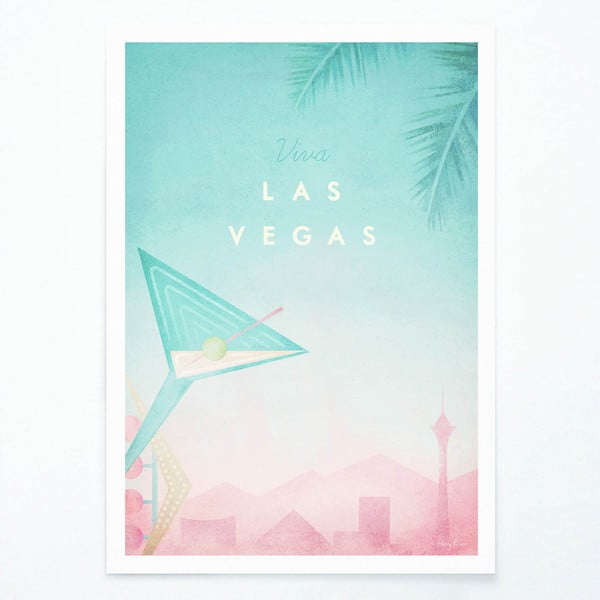 Plakat Travelposter Las Vegas, A3