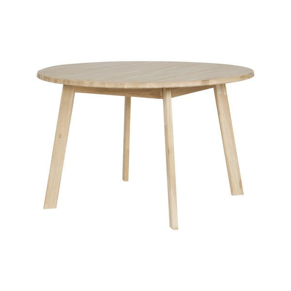 Jedilna miza iz hrastovega lesa WOOOD Disc, Ø 120 cm