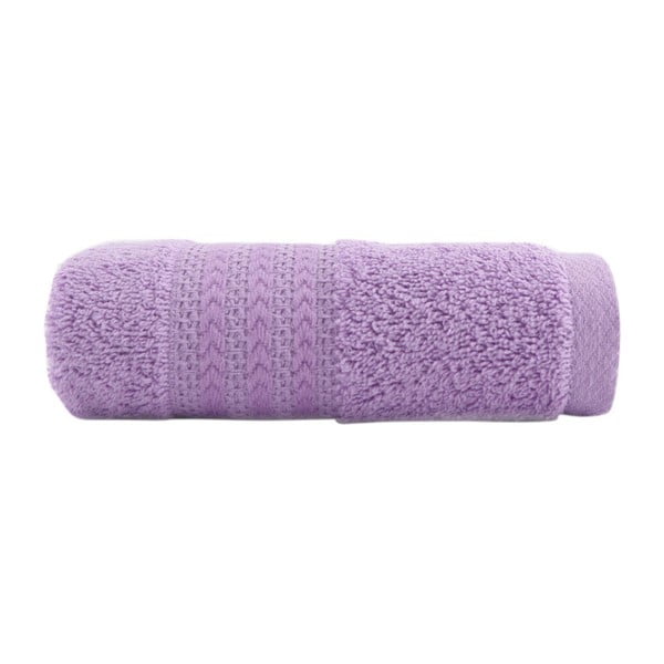 Vijolična brisača iz čistega bombaža Sunny, 30 x 50 cm