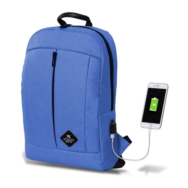 Moder nahrbtnik z USB priključkom My Valice GALAXY Smart Bag