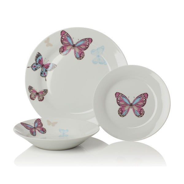 12-delni porcelanast jedilni set Sabichi Mariposa