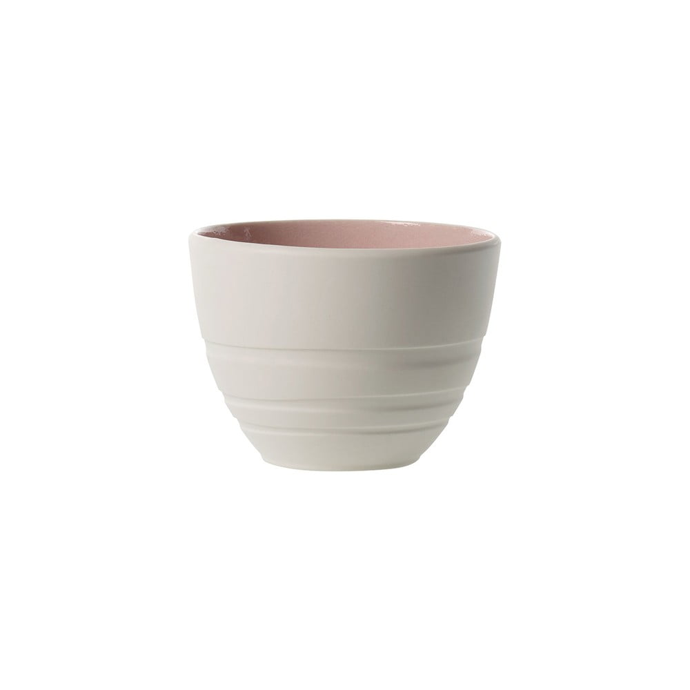 Belo-roza porcelanasta skodelica Villeroy & Boch Leaf, 450 ml