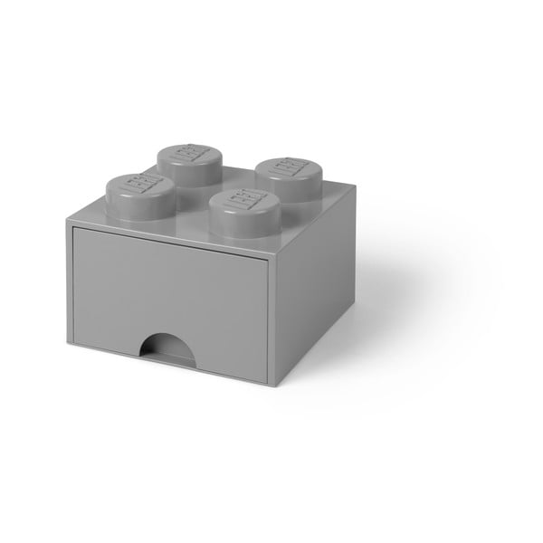 Siva kvadratna škatla za shranjevanje LEGO®