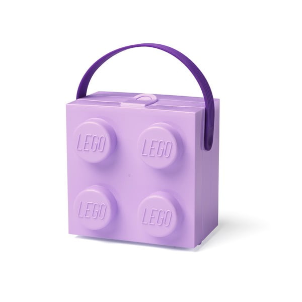 Vijolična škatla za shranjevanje z ročajem LEGO®