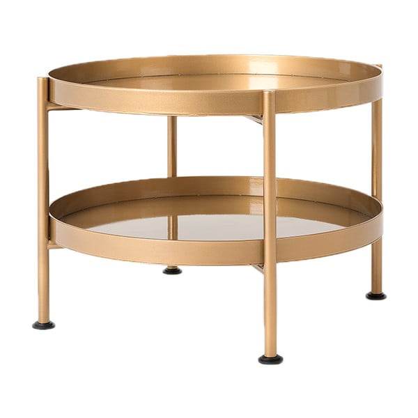 Zlata kavna mizica Custom Form Hanna, ⌀ 60 cm