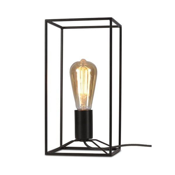 Črna namizna svetilka Citylights Antwerpen, višina 30 cm