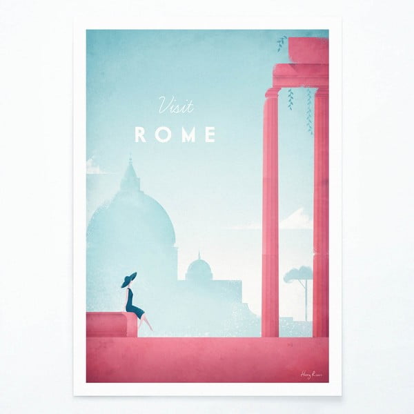 Plakat Travelposter Rome, A3