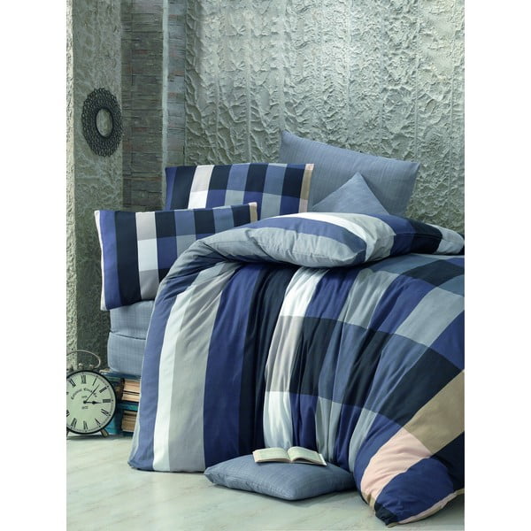 Posteljnina za enojno posteljo Parro Azul, 140 x 200 cm