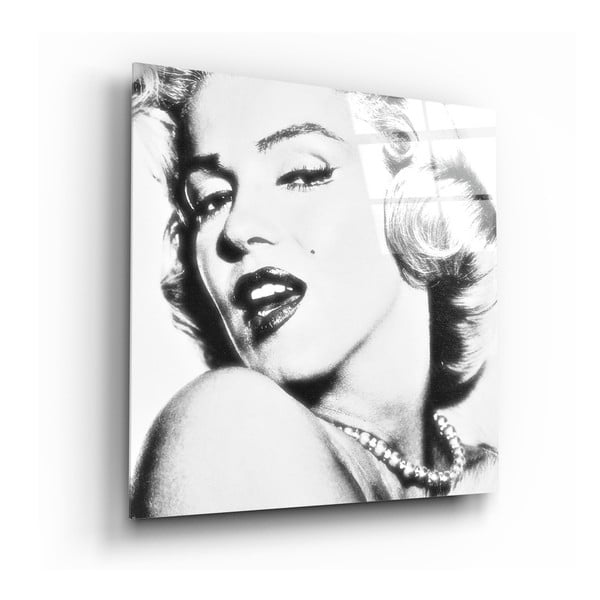 Steklena slika Insigne Marilyn Monroe, 40 x 40 cm